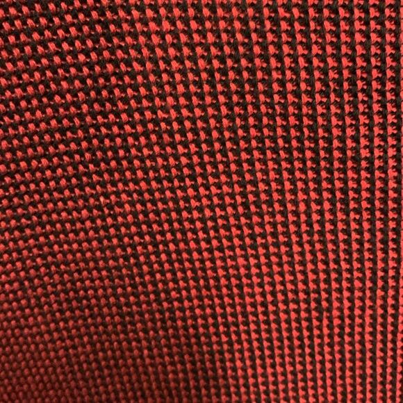 Jaskar Art To Wear Unique Red Black Cotton Blend Asymmetrical Tunic Top Size M - Picture 12 of 15